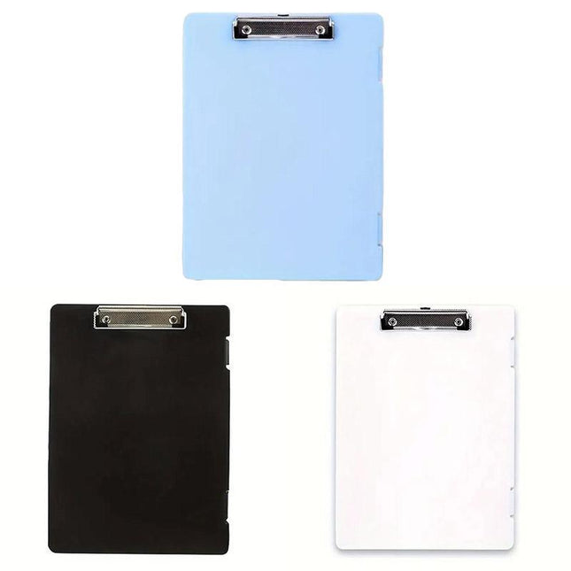 4pcs A4 File Folder Writing Pad Paper Clips Data Storage Organizer for Office