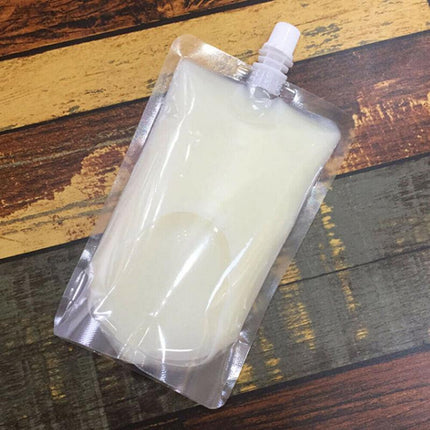 20PCS 250ML Clear Plastic Spout Flask Bladder Bags Alcohol Pouch Leak Proof Cap - Aimall