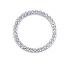 1x Silver Car SUV Decorative Button Start Switch Diamond Ring Auto Accessories - Aimall