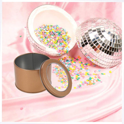 10pcs Open Window Cake Tin Box Bakery Biscuit Packaging Storage Tin Box Set