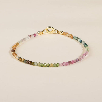 Extremely Fine 2mm Rainbow Bracelet Women Gradient Colorful Jewelry for Fashion