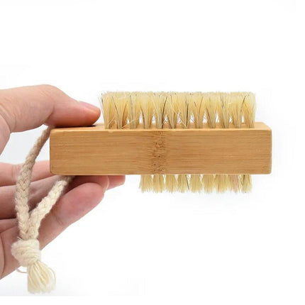 2pcs Nail Cleaning Brush Manicure Tool Set for Hands and Nails Care Essentials