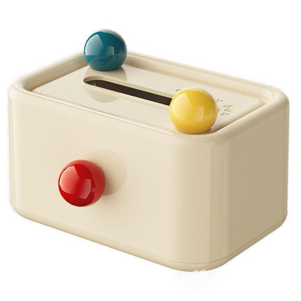 Cute Tissue Box with Lid Dustproof Paper Drawer Organizer for Living Room Table