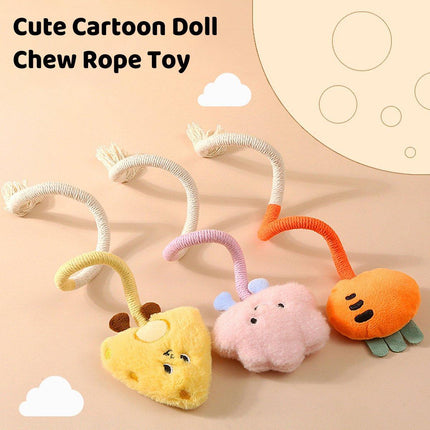 Bite String Tease Cat Stick Doll Catnip Toy for Kittens Grinding Teeth Pet