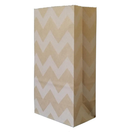 100PCS 4Styles Vintage Brown Kraft Paper Bags Food Bread Candy Favor Wedding Party Aimall