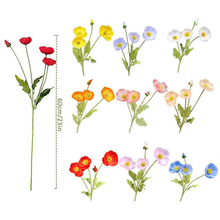 10pcs Artificial Yume Silk Flocking Flowers for Home Wedding Party Decoration