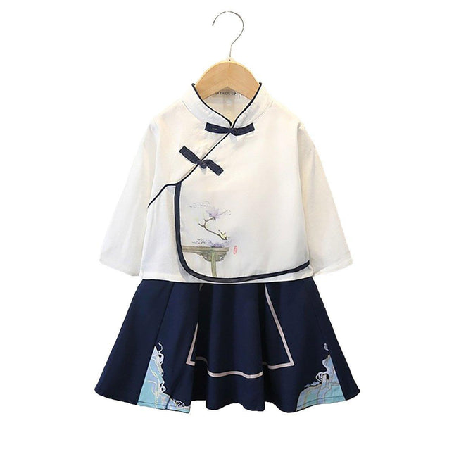 Girl Hanfu Chinese Style Traditional Outfit Two-Piece Ancient Costume Dress