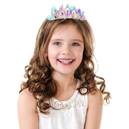 Mermaid Plug Comb Headband Princess Crown Hair Accessories for Girls and Women