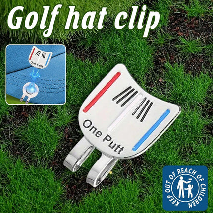 Golf Ball Marker Metal With Hat Clip Golf Training Aid Outdoor Sport Aiming Tool