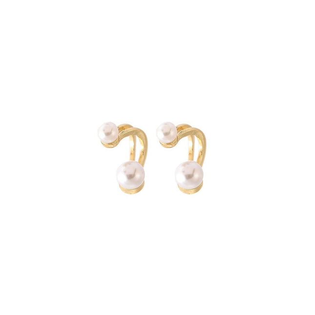 Vintage Pearl Earrings Studs Elegant Jewelry for Women Classic Fashion Accessory