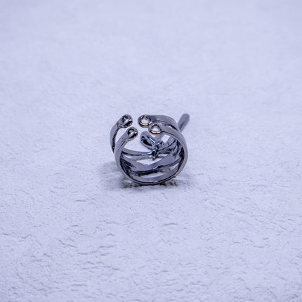 Adjustable Open Finger Ring Elegant Design Fashion Jewellery for Women Gifts