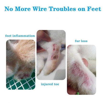 2pcs Rabbit Foot Mat Large Plastic Cage Mat for Guinea Pig Pet Cage Accessories