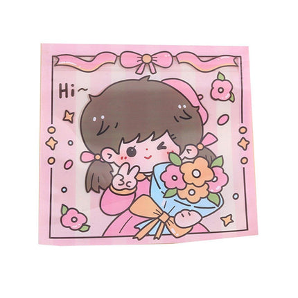 100pcs Cute Cartoon Ziplock Bags for Snacks Candy Cookies Plastic Storage Bags