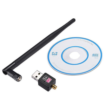 802.11AC AC600 USB WiFi Wireless Adapter Dongle WPS 5GHz Dual Band 5dBi Antenna - Aimall