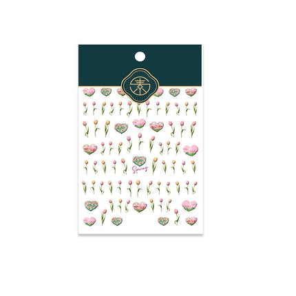 Chinese Style Nail Stickers Flower Decorations DIY Nail Stickers Nails Art - Aimall