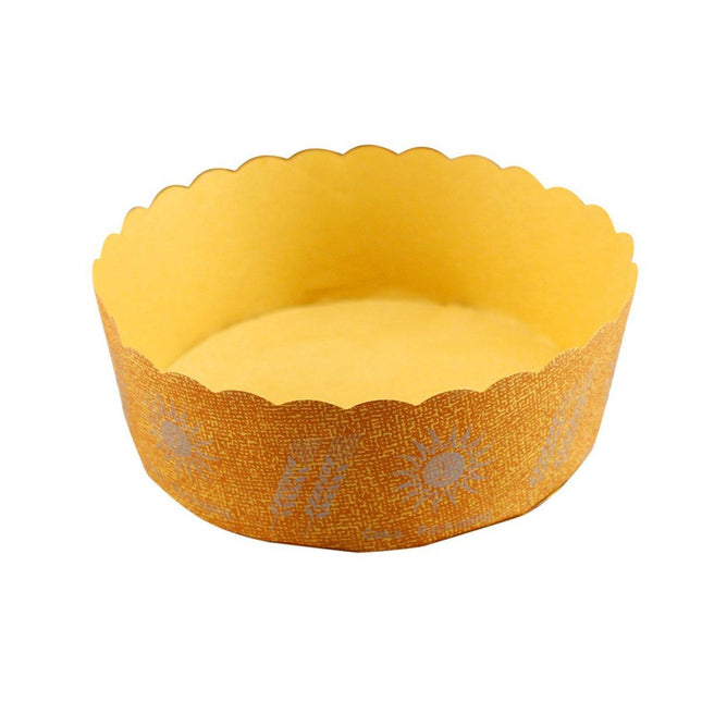 100PCS High Temperature Kraft Paper Bread Cupcake Holder Resistant Paper Cup