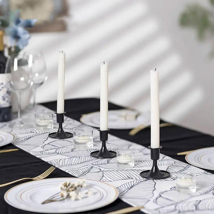 4X Iron Candlestick Stand Candle Holder Retro Style Look Taper Candle Holder