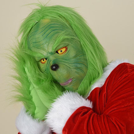 Christmas Thief Green Hair Monster Headgear