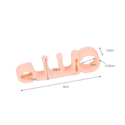 White Bunion Corrector Toe Separators Silicone Gel Elastic Straighteners Spacers - Aimall