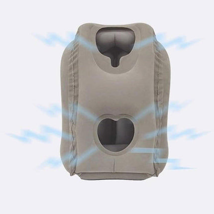 Inflatable Air Cushion Travel Pillow for Airplane Office Nap Rest Neck Head Chin