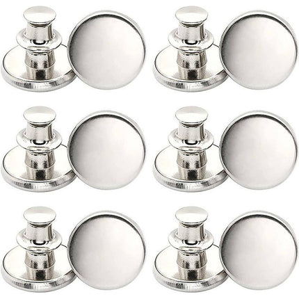 8X Button Pins For Jeans Pants No Sew Instant Adjustable Jean Button Replacement - Aimall