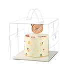 30x Transparent Disposable Cake Boxes with Handles Premium Quality Packagin