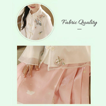 Spring Autumn Hanfu for Girls Ancient Style Tang Dress High-End Fairy