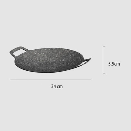 Korean Nonstick BBQ Grill Pan for Stovetop Barbecue Portable Hot Plate Outdoor - Aimall