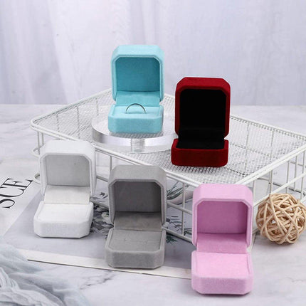10X Flannel Ring Jewelry Earring Ring Jewelry Boxes Exquisite Gift Organizer