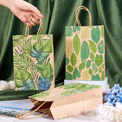 32Pcs Party Paper Bags Tote Bags Printed Gift Bags for Shopping Packaging Use