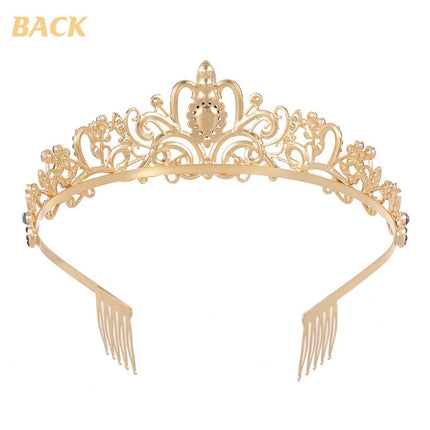Princess Rhinestone Queen Hair Tiara Headband Hair Accessories Crystal Crown