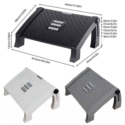 1PC Adjustable Office Foot Rest Pedal Stool Sofa Leg Support for Home or Desk Use
