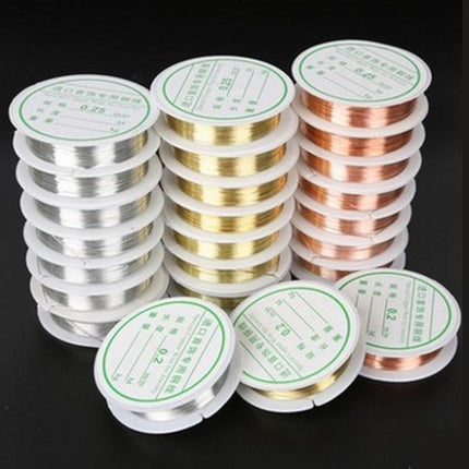 2 Roll Beading Wire Jewelry Making Wire Handmade Craft Cord String DIY Jewelry - Aimall