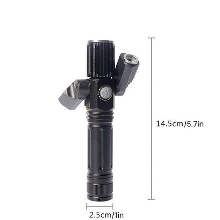 1pc Bike Front Rear LED Lights Set Mountain Bicycle USB Rechargeable Torch Lamp No Battery