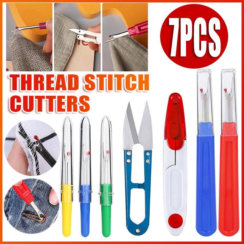 Thread Cutter 12pcs Thread Remover Big Stitch Eraser Seam Rippers for  Embroidery Crafting Thread Removing (4 Colors) 