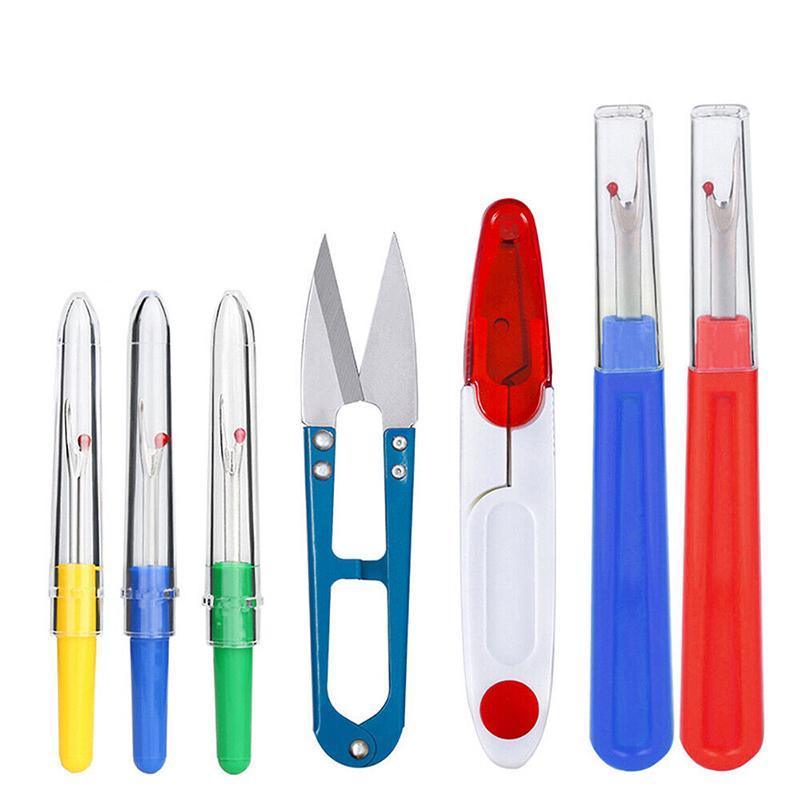 Thread Cutter 12pcs Thread Remover Big Stitch Eraser Seam Rippers for  Embroidery Crafting Thread Removing (4 Colors) 