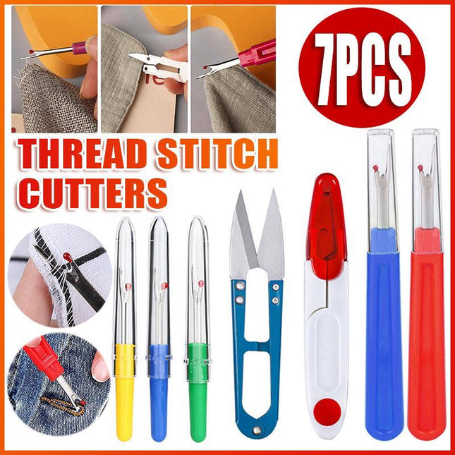 7PCS Thread Stitch Cutter Stitching Seam Ripper Unpicker Craft Sewing Tool - Aimall