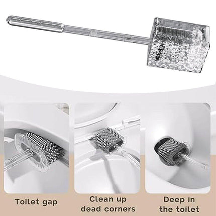Corrugated Toilet Brush No Dead Angle Wall Hanging Toilet Cleaning Brush