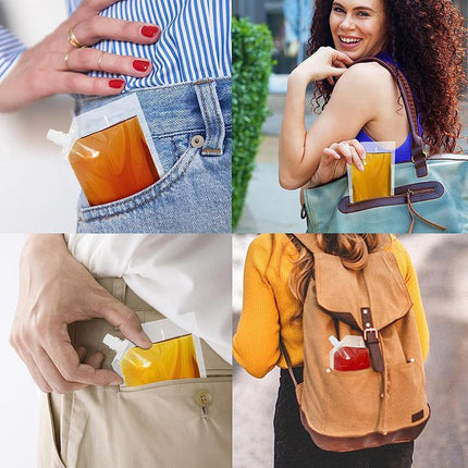 5/10/20 X 500ml Flask Pocket Bladder Bags Concealable Alcohol Drinks Flask Pouch - Aimall