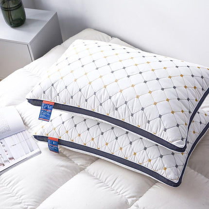1/2PCS Hotel Style Polyester Fibre Pillow Washable High Rebound Support