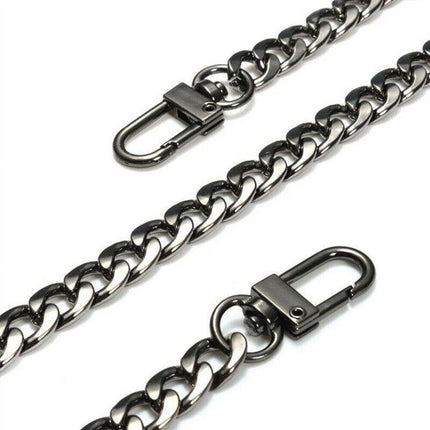120cm Metal Handbag Shoulder Strap Bag Purse Chain Smooth Replacement Crossbody - Aimall