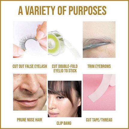 Eyebrow Trimming Scissors Eyelash Nose Hair Cutter Manicure Tweezers