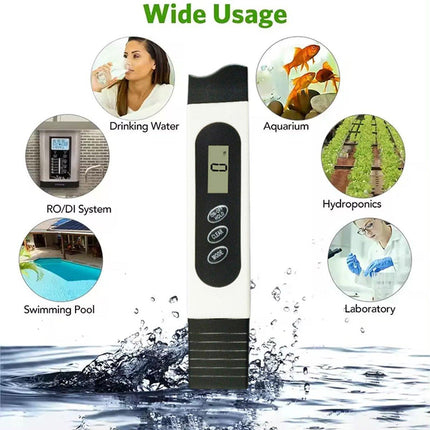 TDS Water Quality Test Pen for Fish Tank Tap Water Drinking Water Detector Tool