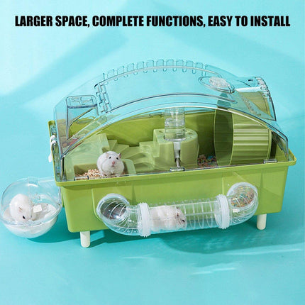 Acrylic Hamster Large Cage Luxury Villa House Playing House for Small Animals