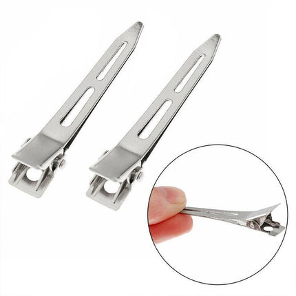 6-54PCS 5.5cm Hairdressing Sectioning Hair Clips Duck Bill Hairpin Salon Metal Curl Clips - Aimall