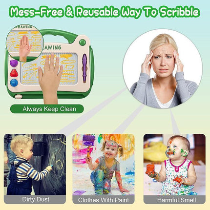 Magnetic Drawing Board Sketch Pad Doodle Writing Craft Children Kids Toy Gifts - Aimall
