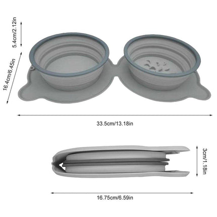 Portable Outdoor Folding Pet Bowl for Drinking Eating Collapsible Bowl