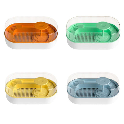 Small Turtle Feeding Tank Basin Aquarium Feeding Box for Turtles Reptiles