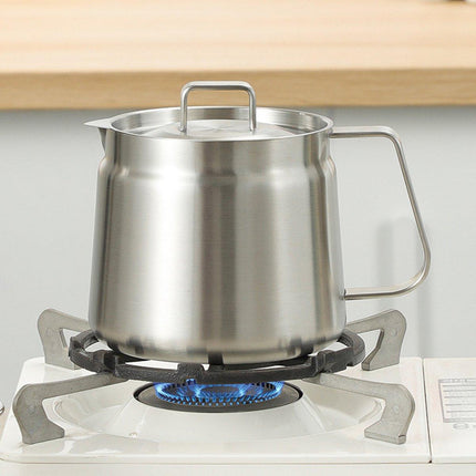 1500ml Stainless Steel Oil Filter Pot Oil Strainer for Kitchen Cooking Frying