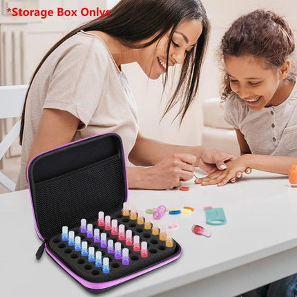 Portable 63 Compartment Essential Oil Bottle Organiser 1-3ML Storage Carry Bag